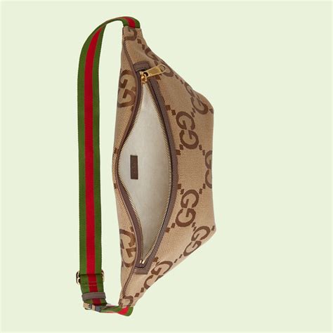 riñonerqw mujer gucci copias|Riñonera con GG grande inlona GG camel y ébano .